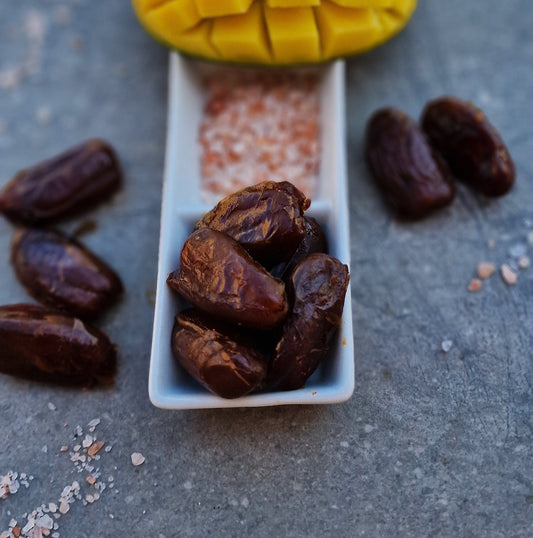 Fruit selection including dates and mango