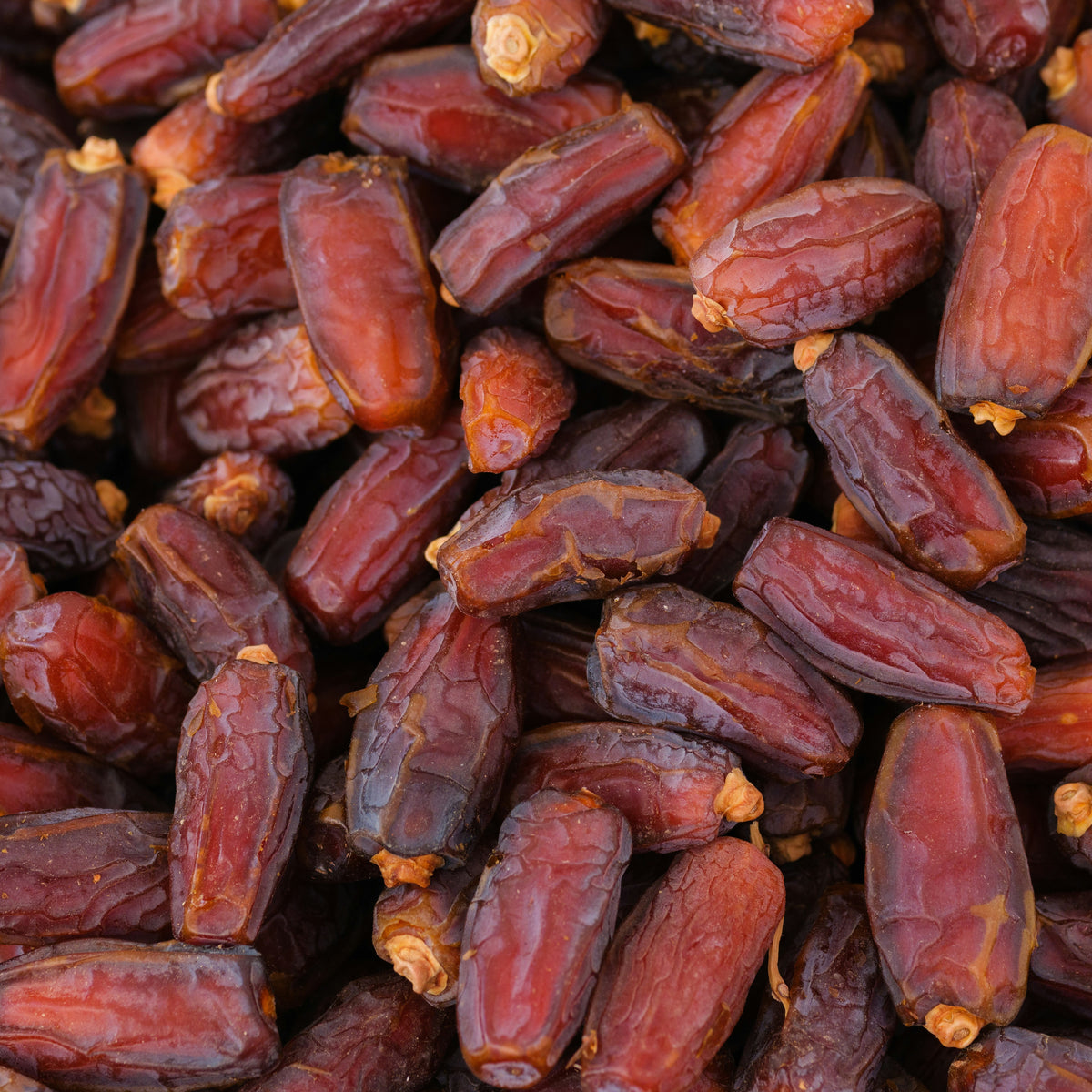 Close-up of dried dates showing texture and color.