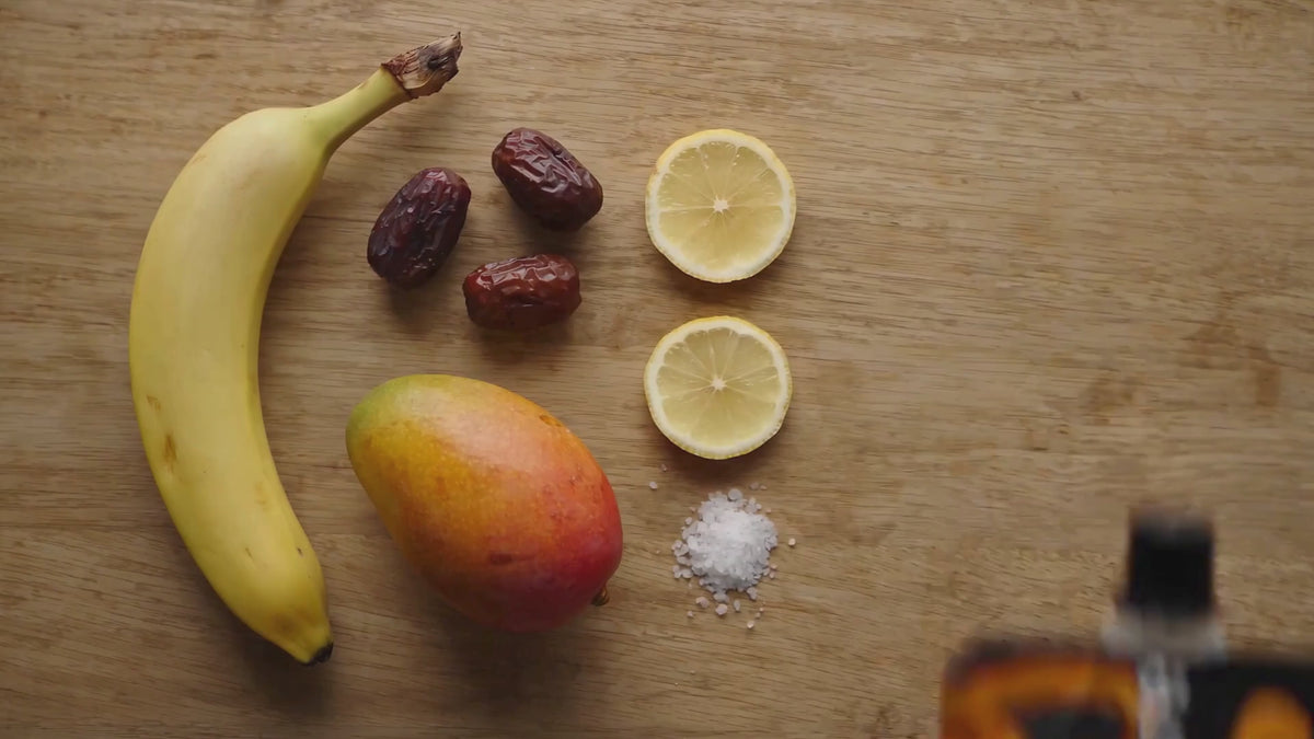 Load video: Runner taking a Purendure Banana gel mid-run